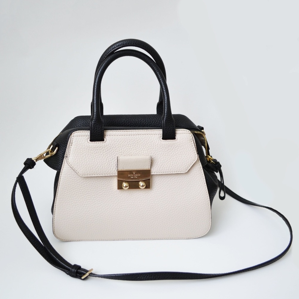 Kate Spade Black and Cream Satchel